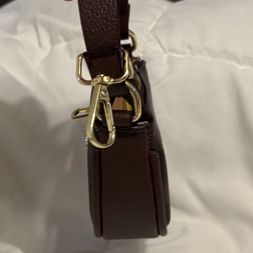 Coach Dark Brown Mini Bag charm with Gold Accents - Picture 6 of 6